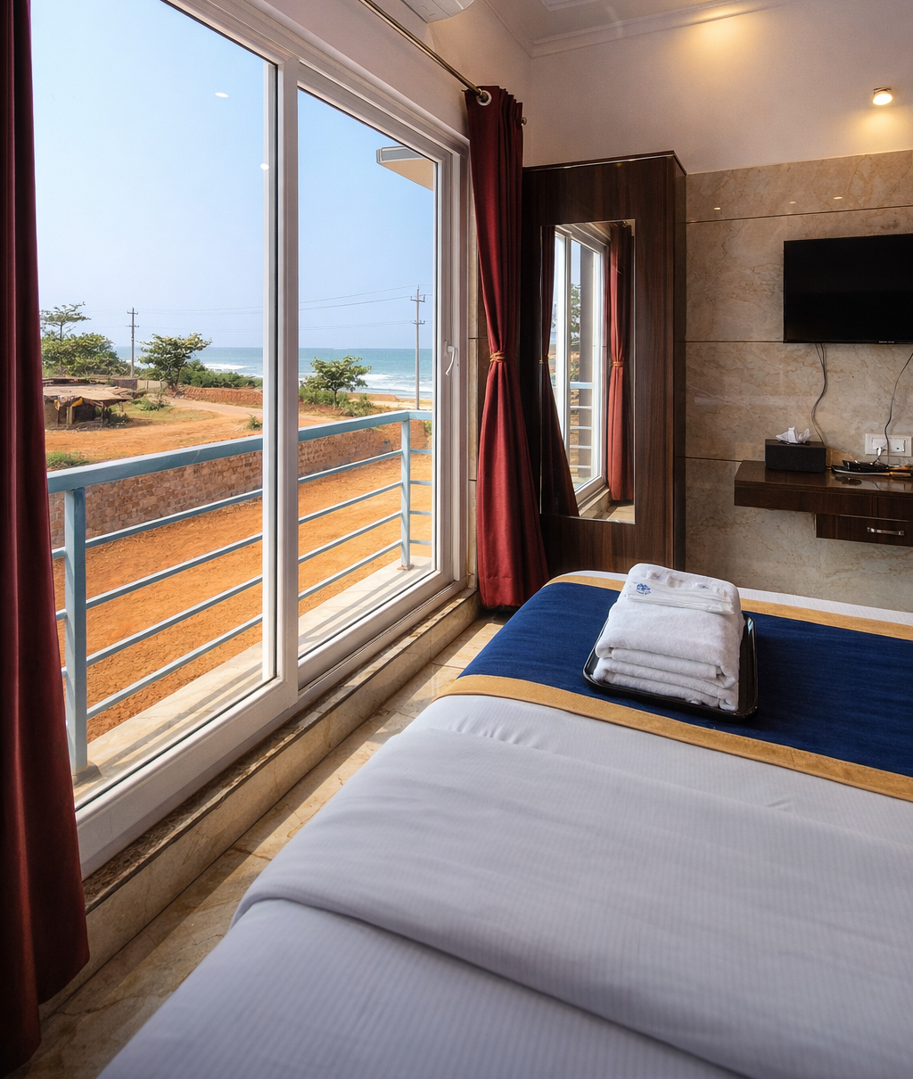 Best resort in Murudeshwara near beach with sea view room